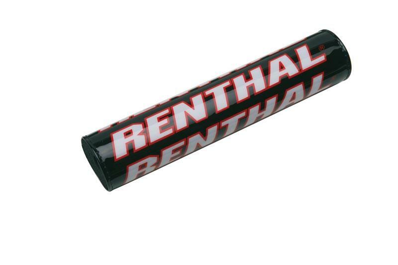 Protector/Morcilla barra superior de manillar Renthal negro/rojo 240mm P261