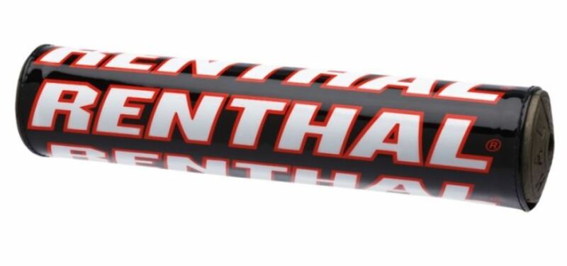Protector/Morcilla barra superior de manillar RENTHAL trial negro/rojo 180mm P304