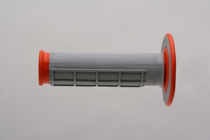 Puños Renthal Dual MX medio cuadradillo blando naranja G155