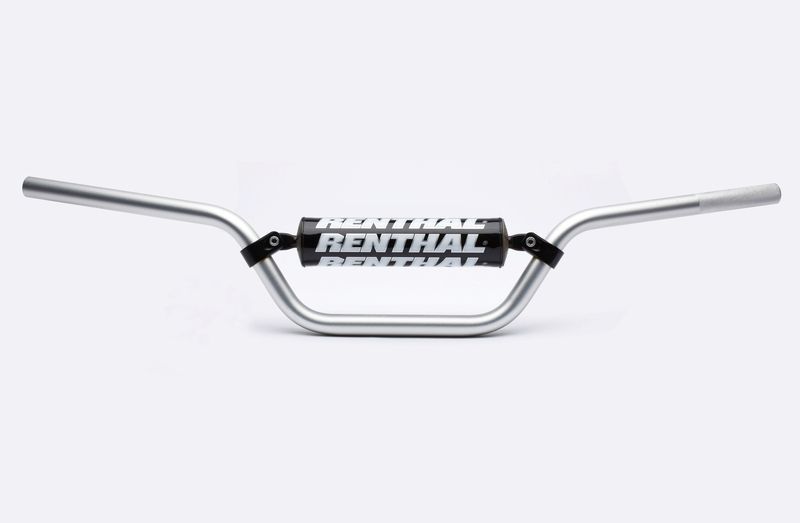 Manillar Renthal quad Banshee plata con protector negro 636-01-SI-03-219