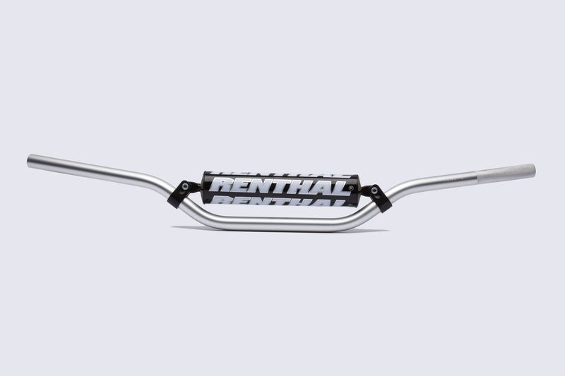 Manillar Renthal RM plata con protector negro 701-01-SI-01-185