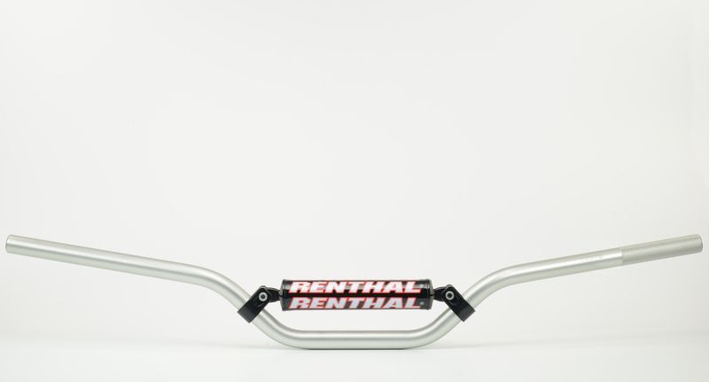 Manillar Renthal trial 6.0 plata con protector negro 768-02-SI-04-254