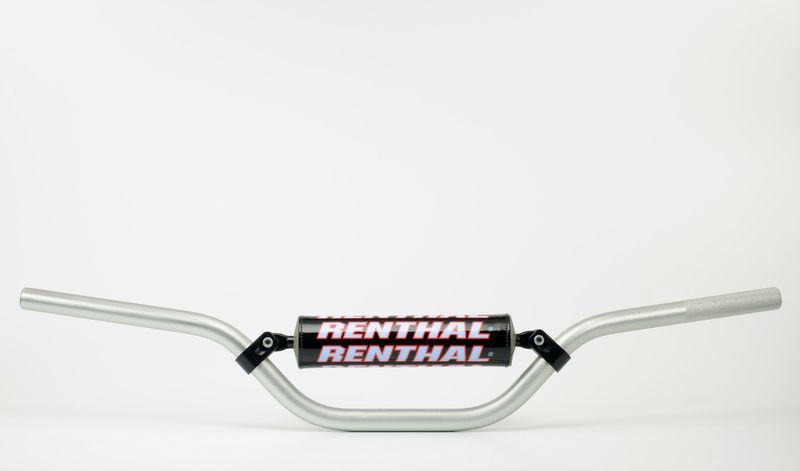 Manillar Renthal Carmichael minicross plata con protector negro 784-03-SI-03-219