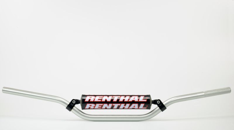 Manillar Renthal motocross Carmichael plata con protector negro 971-08-SI-01-185