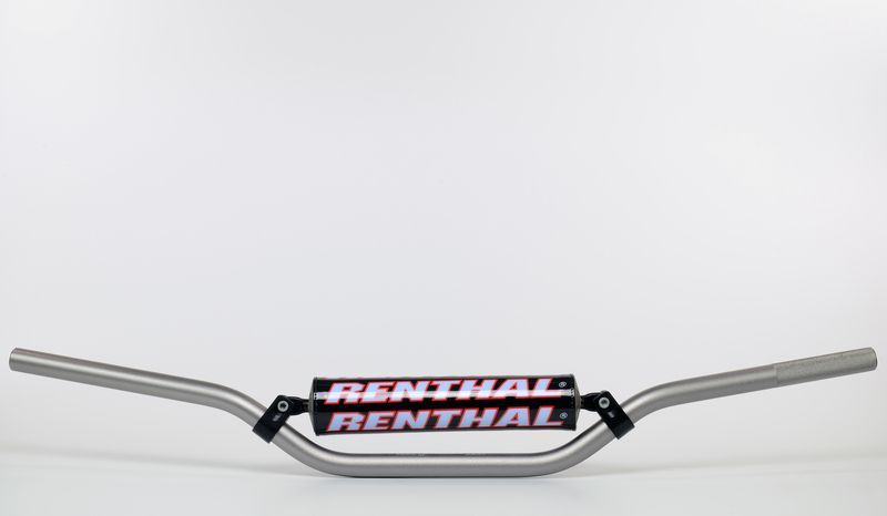 Manillar Renthal motocross Carmichael titanio con protector negro 971-08-TT-01-185