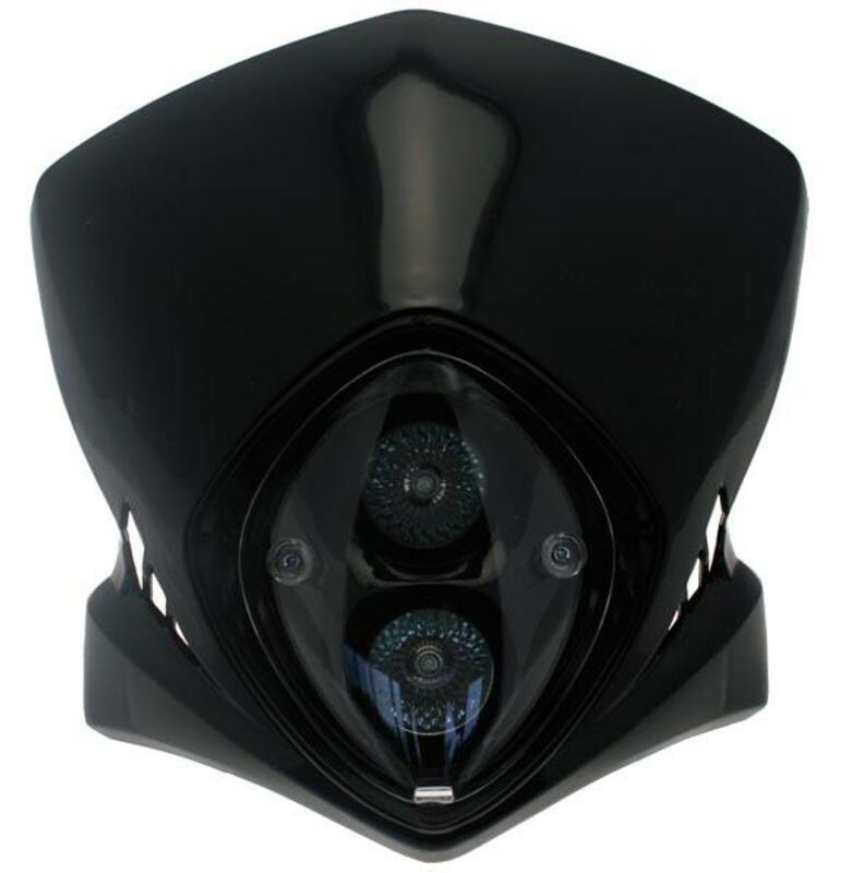 Faro con careta Bihr Viper negro