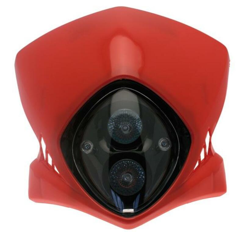Faro con careta Bihr Viper rojo