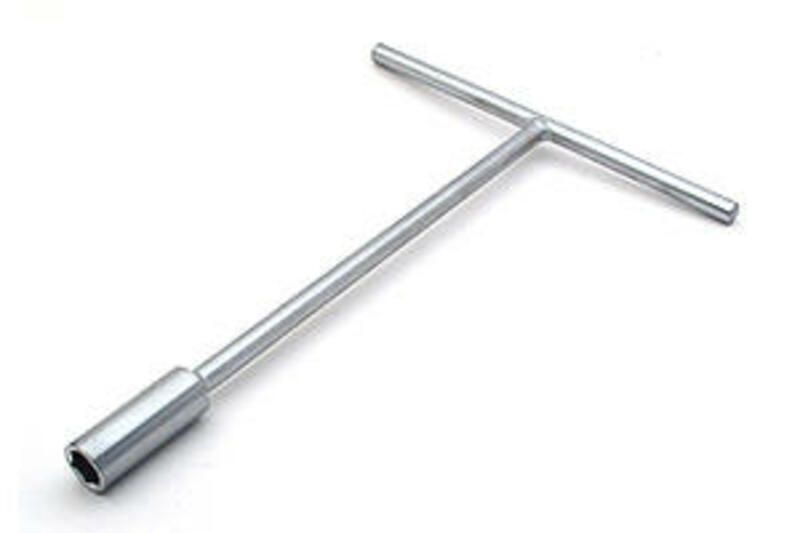 Llave vaso plana en T BIHR 19mm cromo satinado