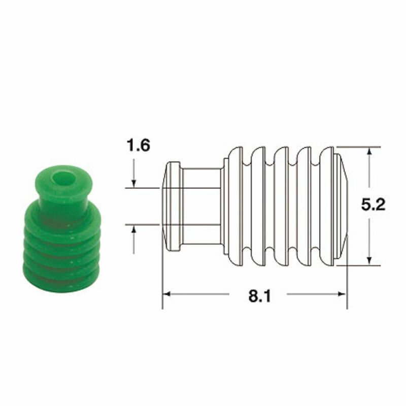Junta silicona vacio 090 FRKW BIHR Ø1,6mm verde