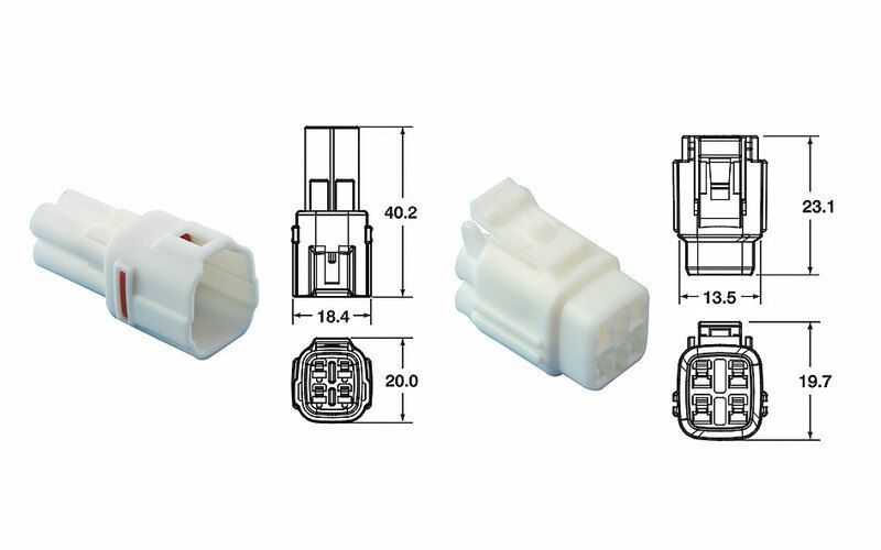 Juego de conectores 4 vias Series 090 SMTO BIHR tipo original Ø0,85mm²/1,25mm² - 5 Juegos completo