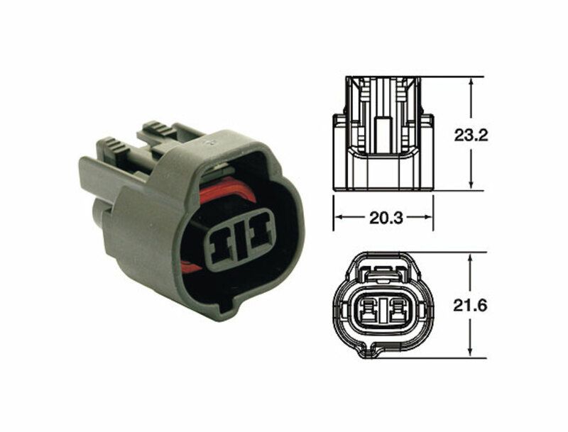 Terminal de cable hembra serie 090 SMTO BIHR tipo original 2 via negro - 5 uds