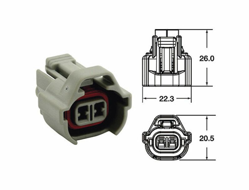 Terminal de cable hembra serie 090 SMTO BIHR tipo original 2 via gris - 5 uds