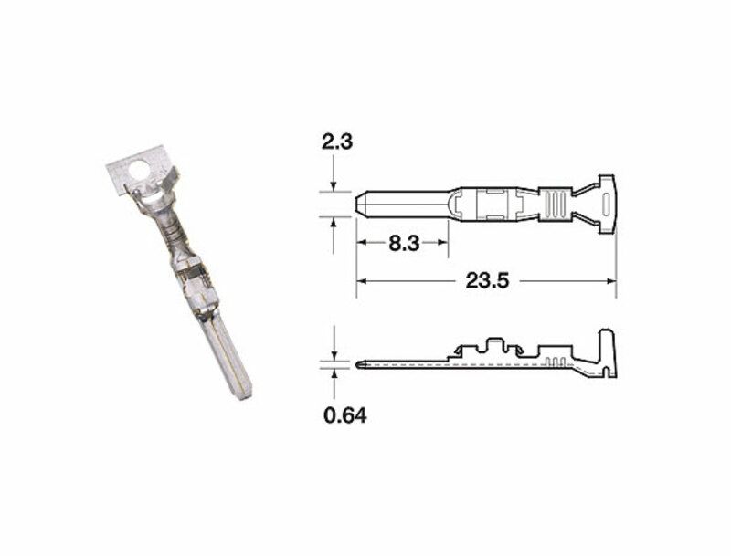 Terminal de cable hembra serie 090 SMTO BIHR Ø0,85mm²/1,25mm² - 50uds