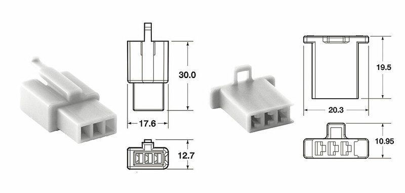 Juego de conectores 3 vias 110 ML BIHR tipo original Ø0,5mm²/0,85mm² - 5 Juegos completo