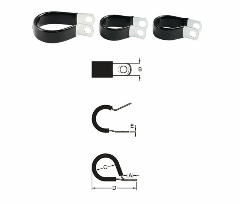 Aprieta cable BIHR inox de goma fino Ø14,3mm