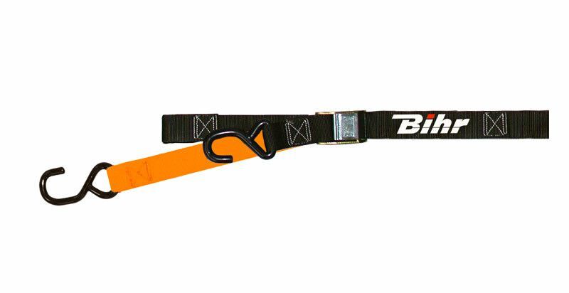 Correas con hebilla bicolores BIHR negro/naranja