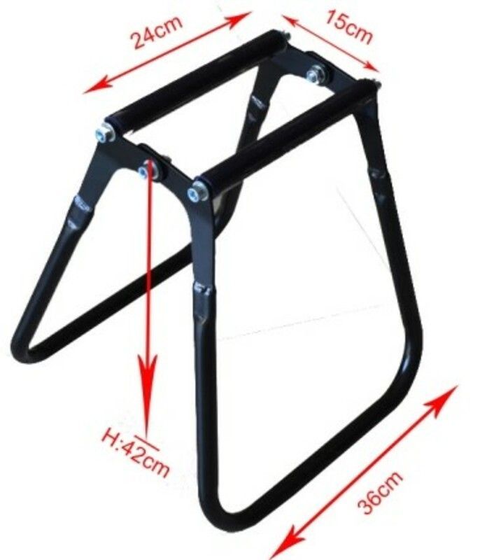 Caballete moto Trial Plegable Color negro