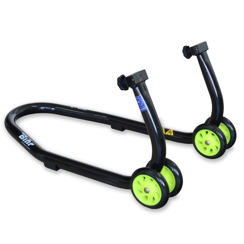 Caballete delantero moto BIHR – Universal en negro y amarillo