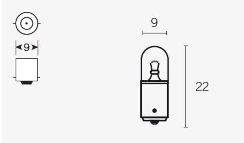 Caja de 10 lámparas posición 6V4W