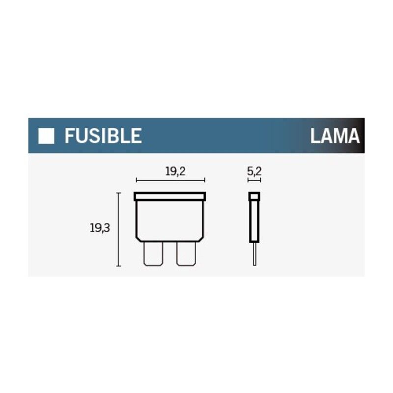Caja de 50 fusibles a lama 30A VERDE