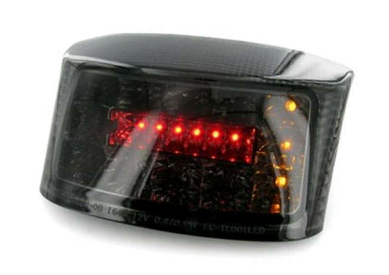Piloto trasero con intermitentes integrados V PARTS LED ahumado MBK/Yamaha