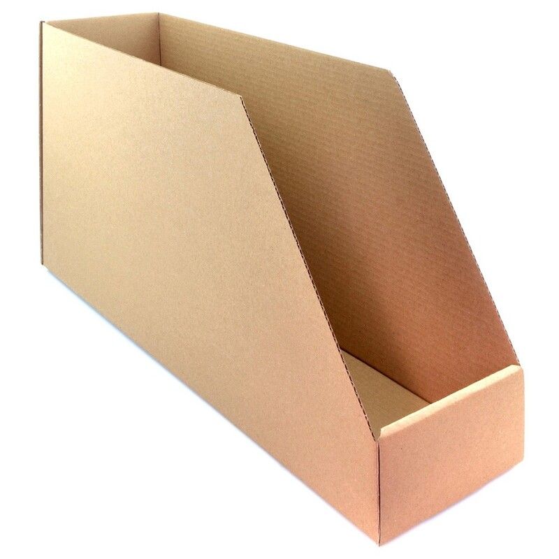 Caja de cartón automontable V PARTS para organización de stock - 560x160x300mm
