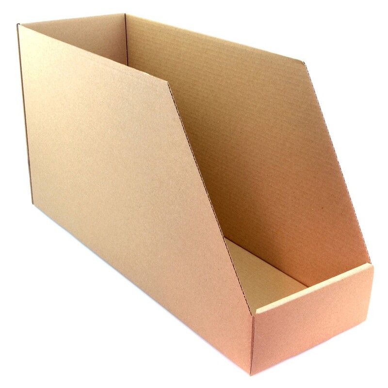 Caja de cartón automontable V PARTS para organización de stock - 560x190x300mm