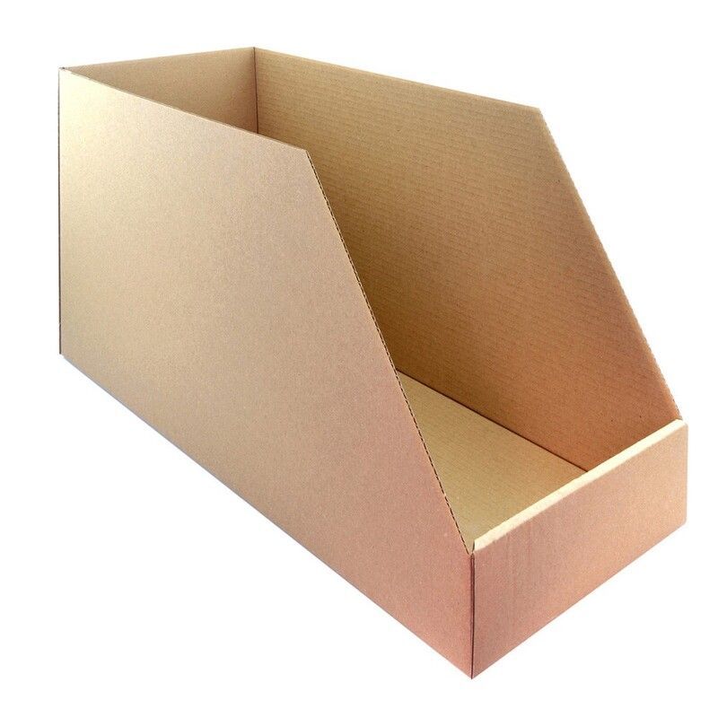 Caja de cartón automontable V PARTS para organización de stock - 560x240x300mm