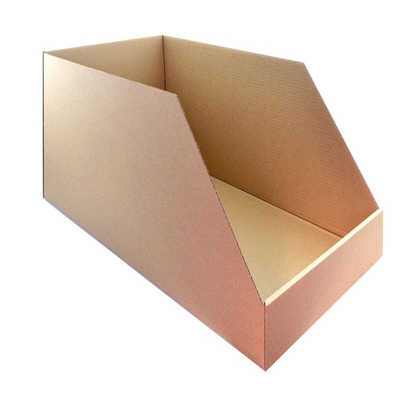 Caja de cartón automontable V PARTS para organización de stock - 560x320x300mm