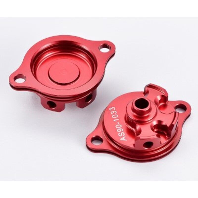 Tapa filtro de aceite rojo Honda