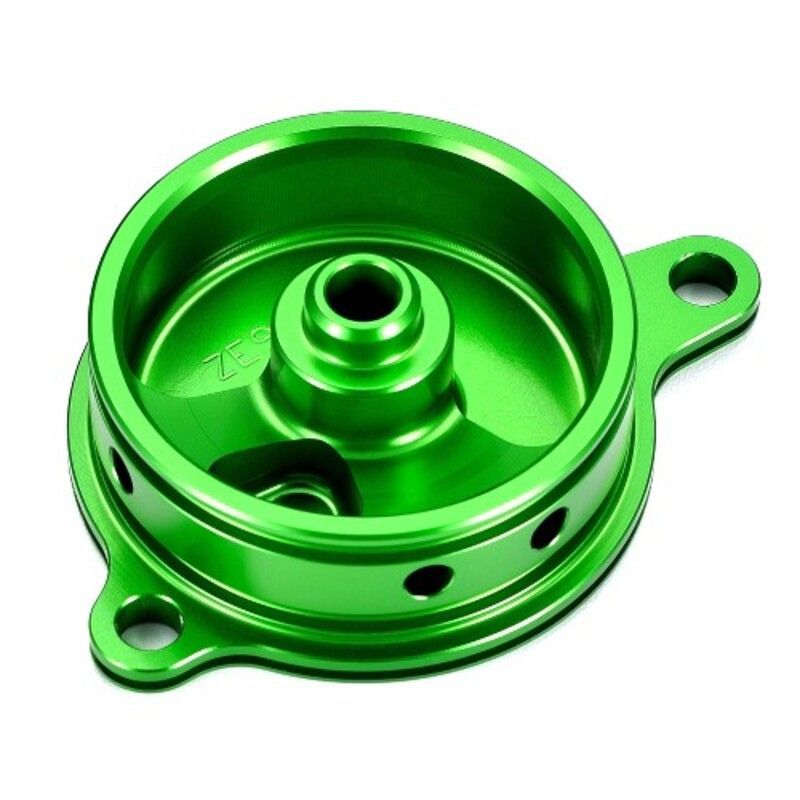 Tapa filtro de aceite verde Kawasaki