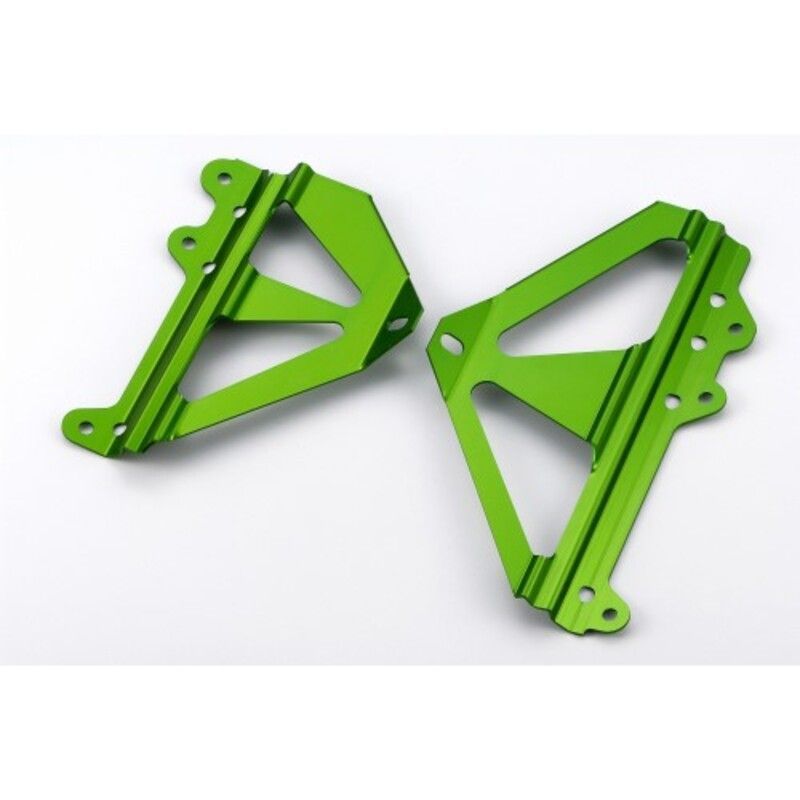 Protector radiador Kawasaki verde KXF 450 2009-2012