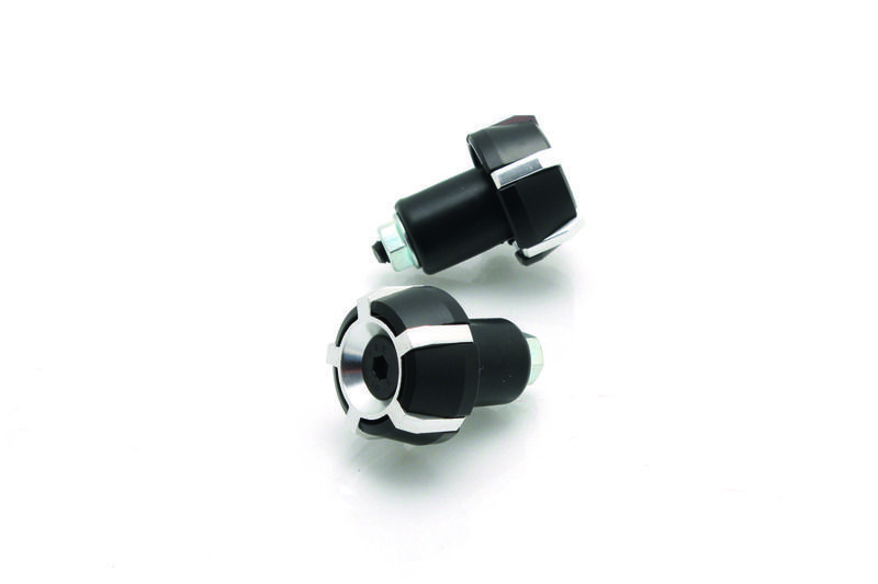 Contrapesos manillar V PARTS Spark Ø18mm negro/plata