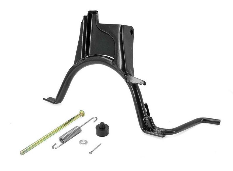 Caballete central V PARTS negro