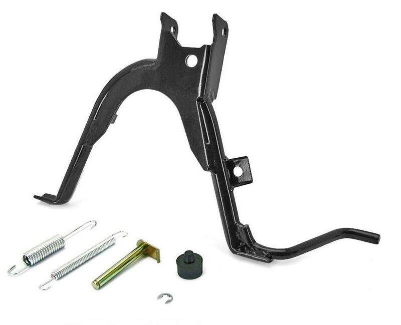 Caballete central V PARTS negro