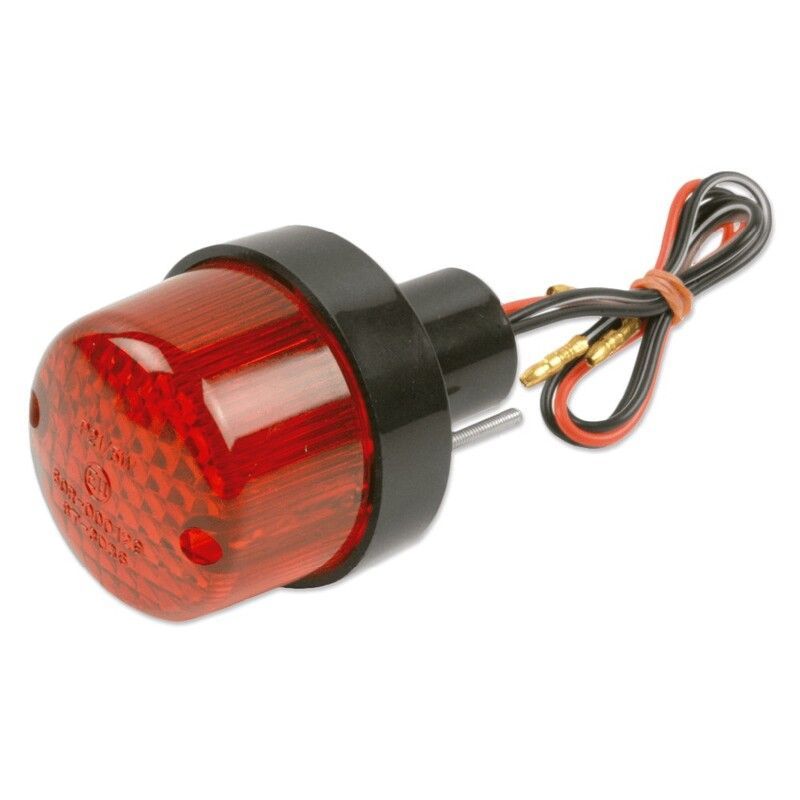 Piloto trasero universal Ø50 con luz de matricula 21/5w