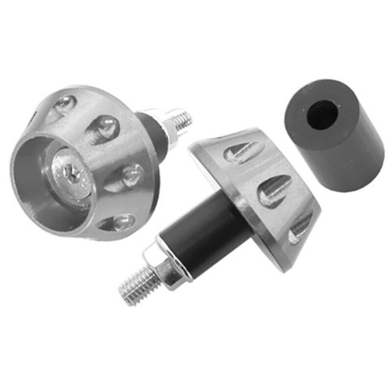 Contrapesos de manillar V PARTS Aluminio universal Plata
