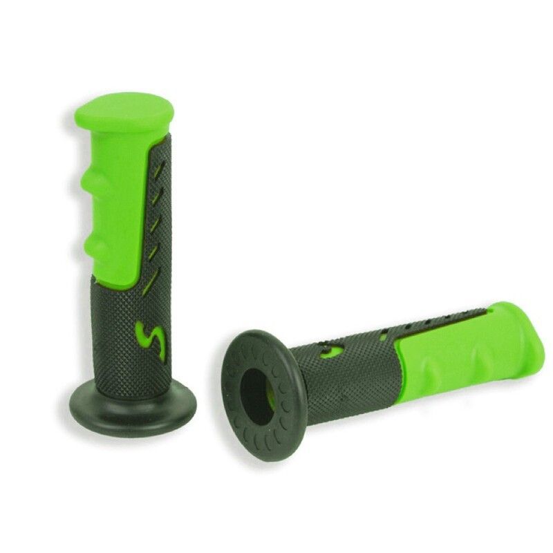 Par puños ciclomotor Negro-Verde