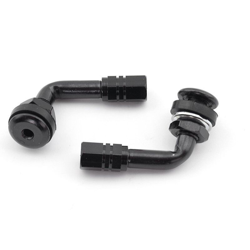 Kit 2 válvulas moto anodizadas V PARTS Negro