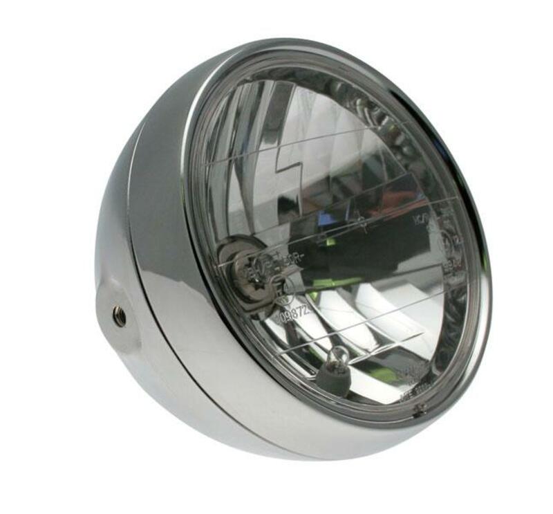 Óptica cromada BIHR Ø180x160mm universal