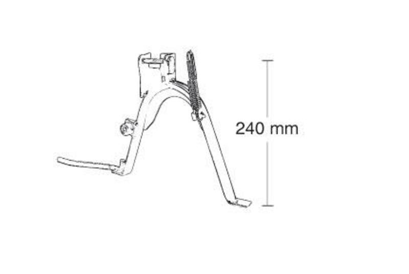 Caballete central completo rueda 12''