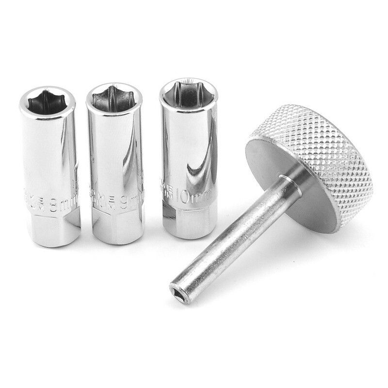Herramienta de ajuste de válvulas para motores 4T con guías hexagonales 8,9,10 mm