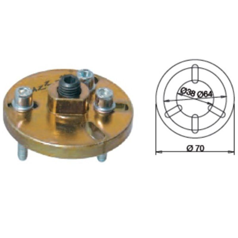 Extractor de volante magnético BUZZETTI de 3 puntos - M6x1.00
