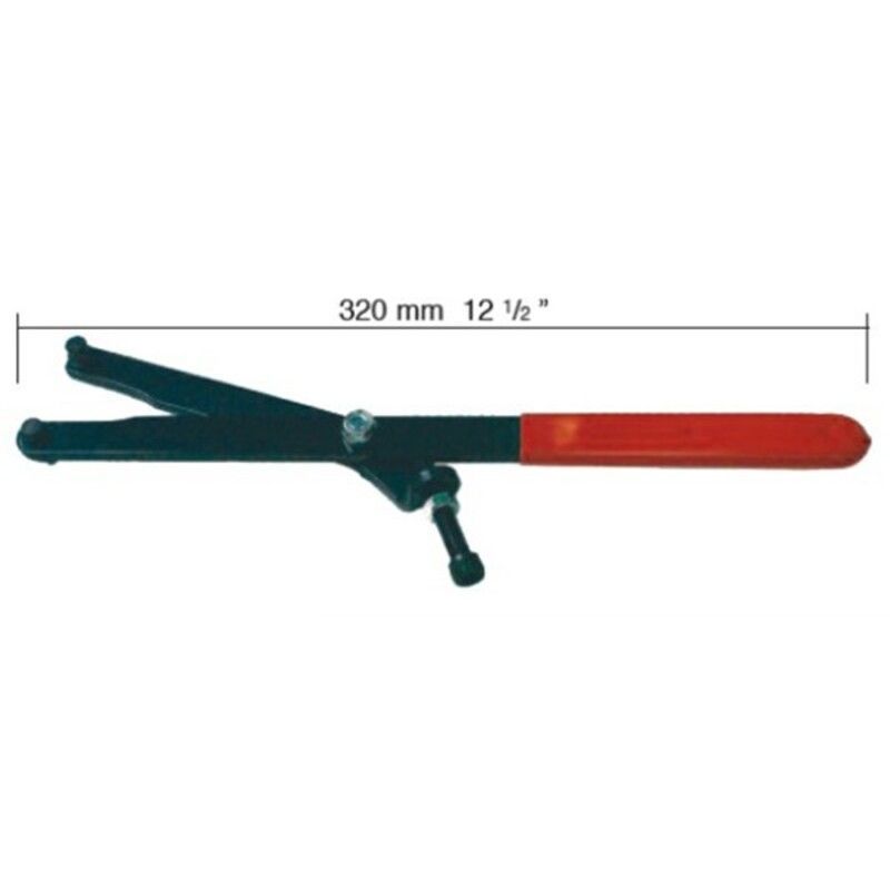 Herramienta universal para bloquear volante y poleas con pins 5/9mm. Apertura 50-140