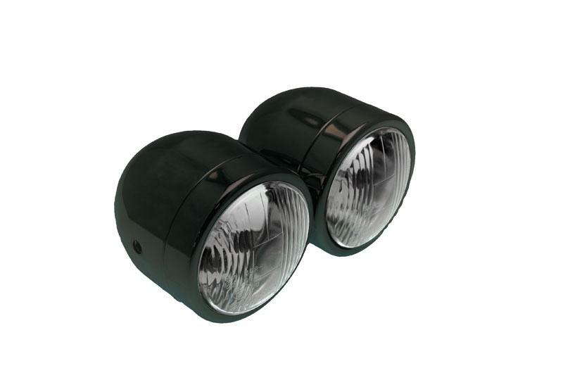 Doble óptica universal BIHR Ø90mm negro