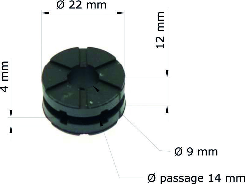 Silentblock Honda (x10) CBF1000 06-07/GB/trasero 80106-382-770 GRM-110/10