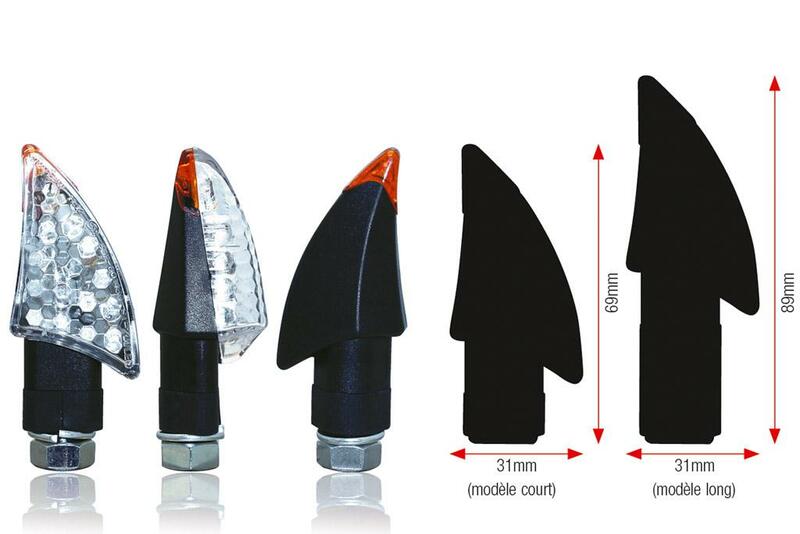 Juego de intermitentes LED BIHR Blade (brazo corto)
