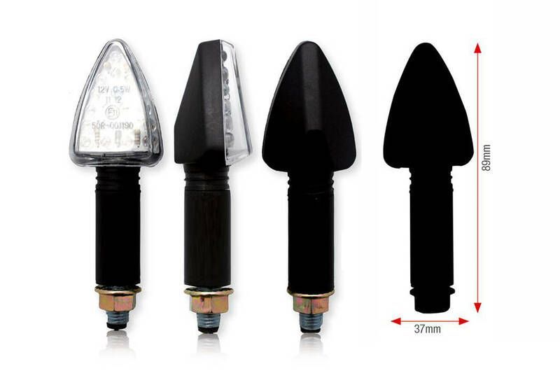 Juego de intermitentes LED BIHR Tri (brazo largo)