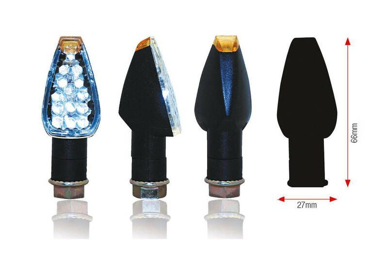 Juego de intermitentes LED BIHR Design (brazo corto)