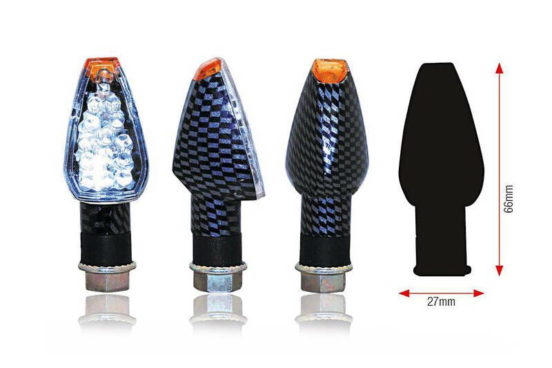 Juego de intermitentes LED BIHR Design (brazo corto)
